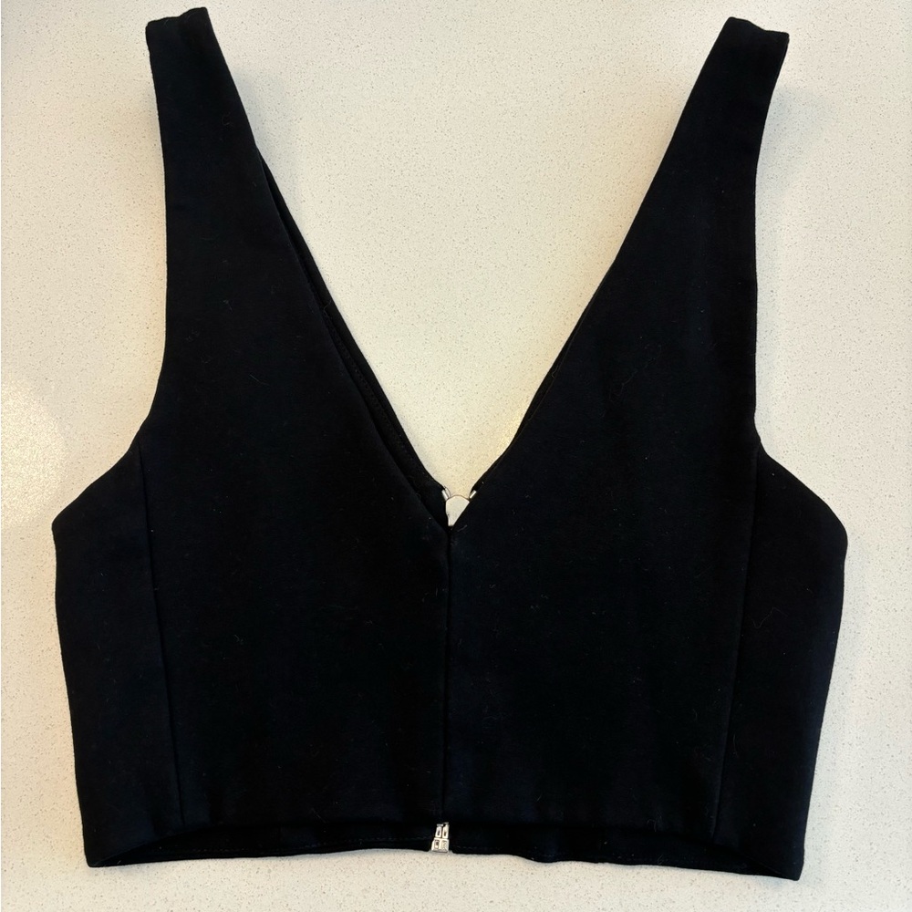 Zara Zip Up Crop Top